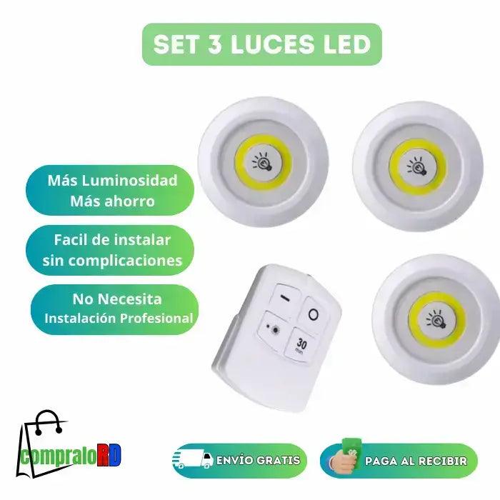 Set de 3 Luces LED - Compralord
